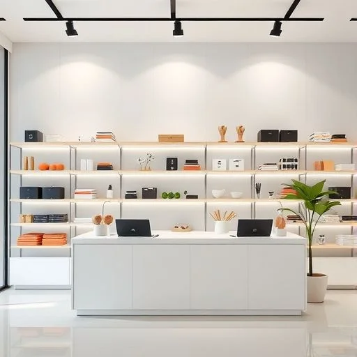A meticulously arranged minimalist still life featuring a smooth, matte ceramic vase in a deep indigo, resting on a raw concrete slab. Soft, diffused natural light creates elegant shadows and highlights the subtle texture of the vase and concrete. A delicate, translucent silk fabric in a complementary soft taupe is draped artfully in the background, out of focus. The scene evokes tranquility and sophisticated craftsmanship.